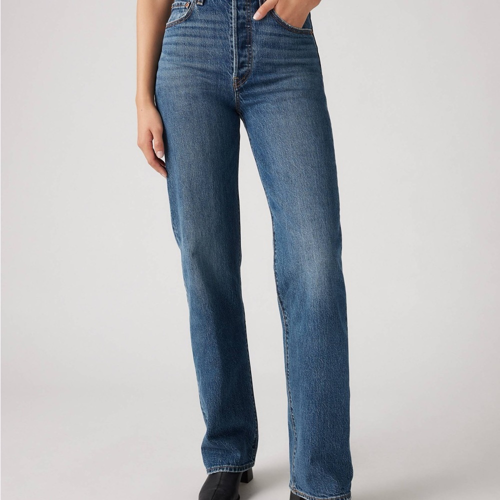 Levi Ribcage Full Length Straight Leg Jeans